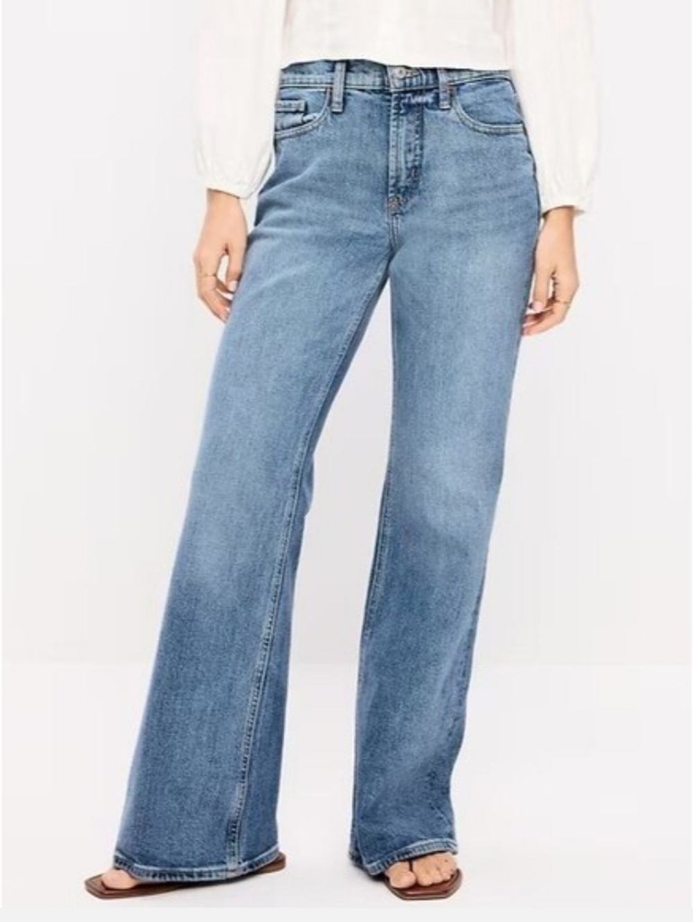 Old Navy Loose Boot Cut Jeans Mid Rise - Size 14